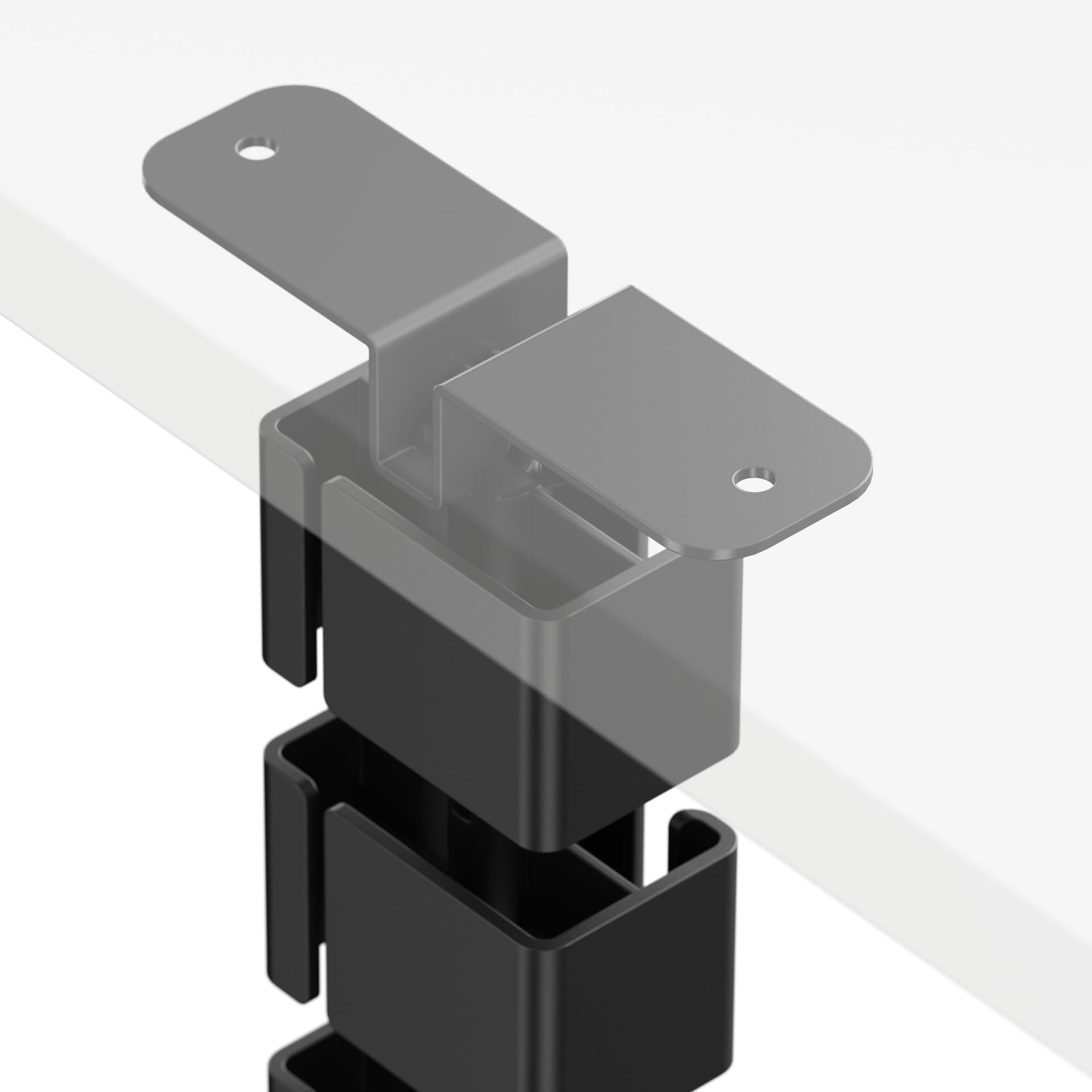 Mimoke Gestione cavi Spine Gestione cavi Canale magnetico Organizer modulare per cavi sotto la scrivania, design rettangolare per separazione e protezione dei cavi (nero)