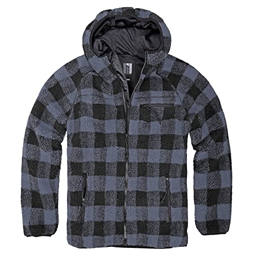 bw-online-shop Shepard Veste en polaire à capuche pour homme, Noir/gris, L Cover