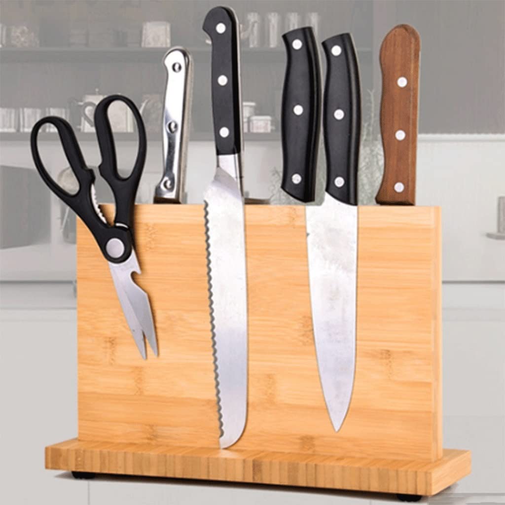 Soporte magnético de madera para cuchillos, para cocina, universal, multifuncional, sin cuchillos, creativo y ahorra espacio