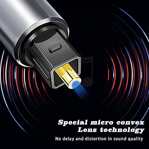 Kinsound Digital Optical Gold-Plated Toslink Male To Male Optical Cable For Monitor, Television, Projector (2M) - Image 4