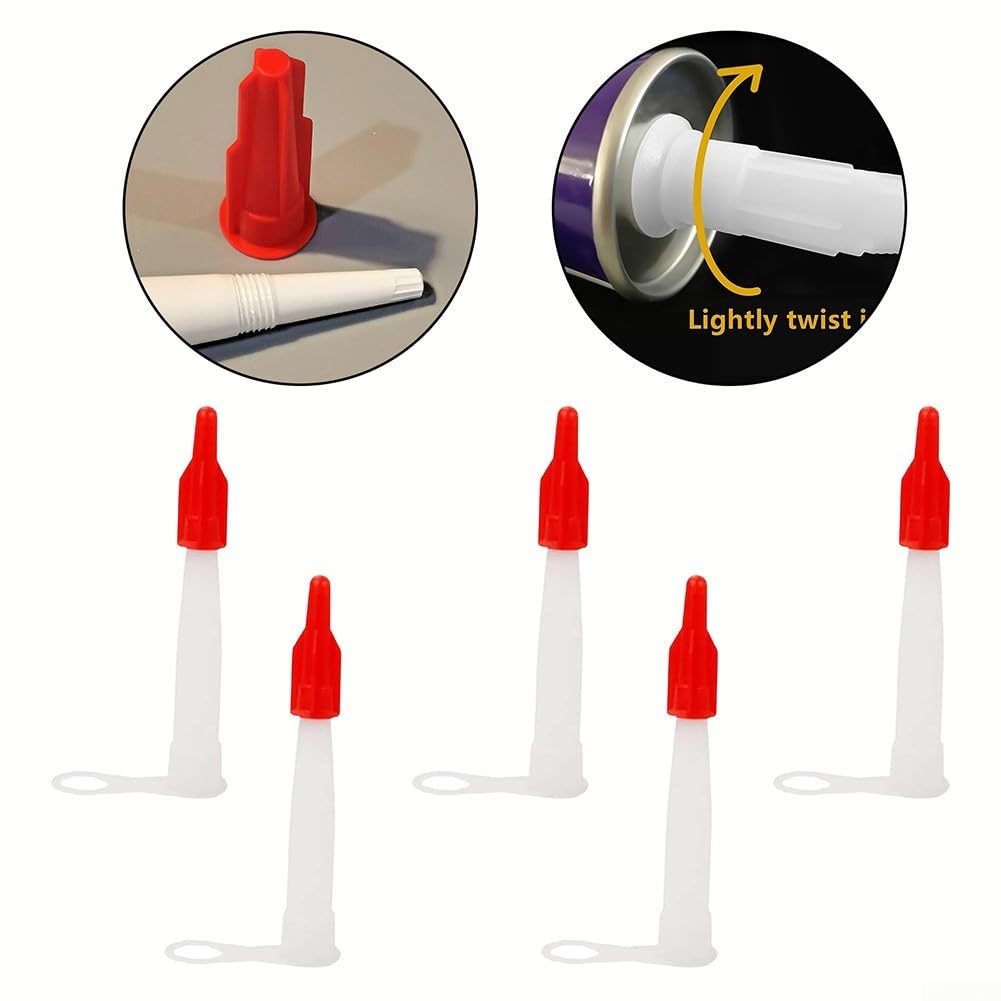 Tappo Per Ugello In Silicone Per Cartucce EU3 – 10 Pezzi, Confezione Da 10 Tappi + 10 Ugelli, Ermetico E Richiudibile, Per Mastice E Sigillante