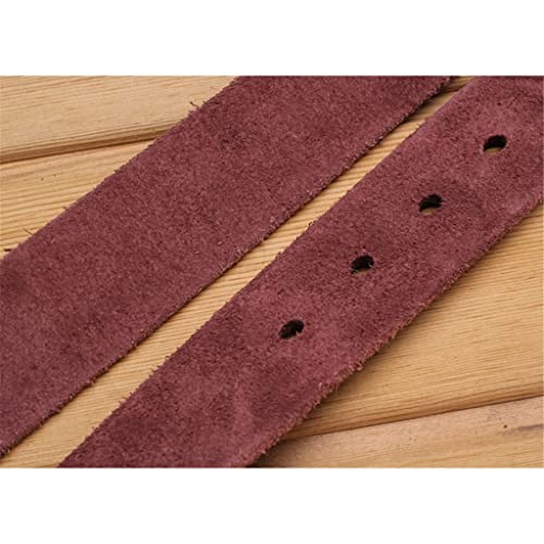 Ceinture pour homme en laiton massif pleine fleur avec boucle, cuir véritable, accessoires de vêtements (couleur : A, taille : 150 cm)