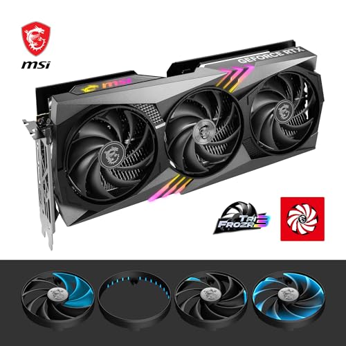 Image of MSI GeForce RTX 4060 Ti Gaming X Trio 8G Gaming Graphics Card - 8GB GDDR6, PCI Express Gen 4, 128-bit, 3X DP v 1.4a, HDMI 2.1a (Supports 4K & 8K HDR)