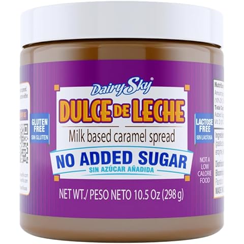 DairySky Dulce de Leche No Added Sugar - 10.5oz Made with Real Milk, Gluten-Free - Milk Based Caramel - Perfect for Desserts Cover