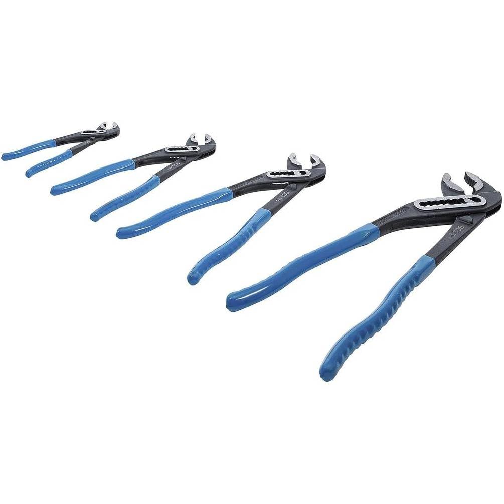Jeu de Pinces Multiprise 4 pcs - Acier, Prise Ajustable - Polyvalence et Robustesse, Pro - D-Work
