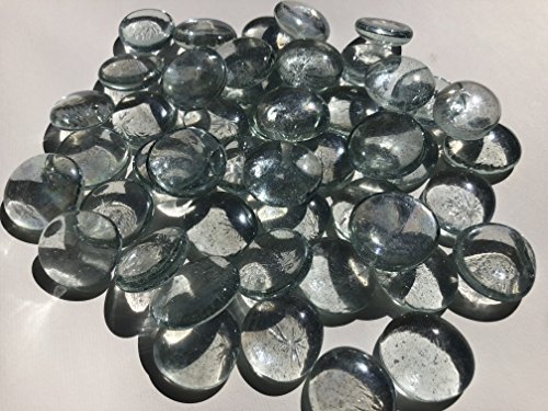 mezcla transparente cristal blanco piedras Nuggets 3,5u00a0cm 600u00a0gu00a0u0096u00a0Bolas plano Cristal bolitas de cristal Mesa decorativa Decoración Jarrón de vidrio Deko relleno piedras multicolor de Crystal King