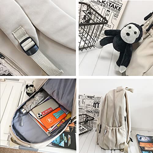 Image of JARKJARD Aesthetic Cute Backpack for Girls Student School College Travel