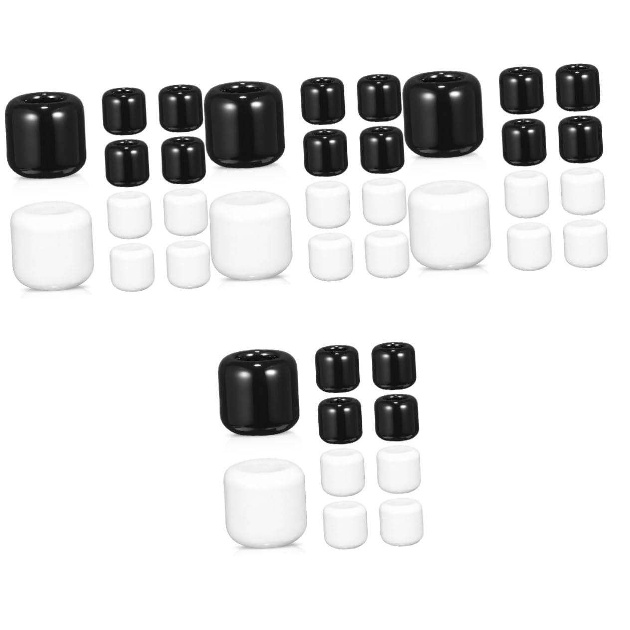 SOLUSTRE 4sets 8 Pcs Ceramic Candle Holder Elegant Chime Candle Holders for Home Desktop Decor Banquets Small Lightweight Design for Rituals and 8pcs*4