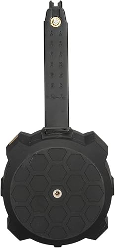 Miniatura 5 de GoldenBall & HFC 145 Revista de tambor redondo para pistolas de gas de la serie G (color negromarrón)