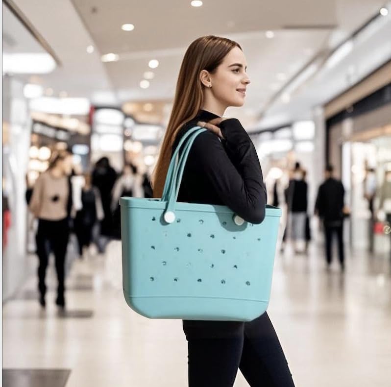 Oversized Beach Tote Bag, Extra Large Rubber Waterproof Sandproof Bag, Washable Durable Travel Tote for Pool4