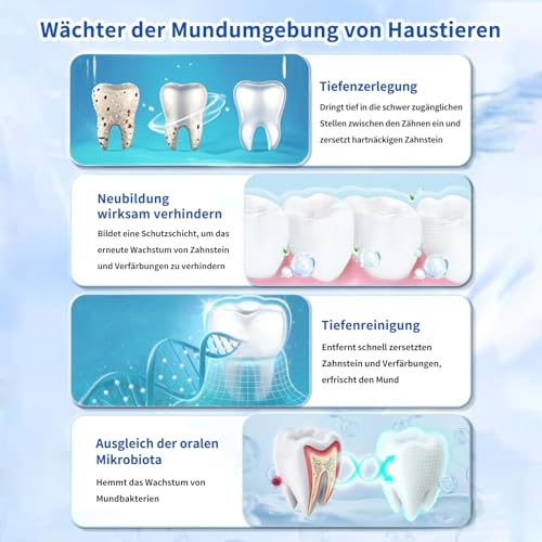 Pcpetclear - Mundwasser Für Hunde Und Katzen - Zahnsteinentferner - Trinkwasserzusatz - Schützt vor Plaque Und Zahnstein - Frischer Atem - Keine Bürste Erforderlich - 380ml Stück (1)