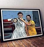 NATVVA Canvas Poster Its Always Sunny Dennis in Dress Gun Fighting Wall Decor Canvas Art Prints Painting Picture Artwork Home Decoration for Living Room Bedroom No Frame