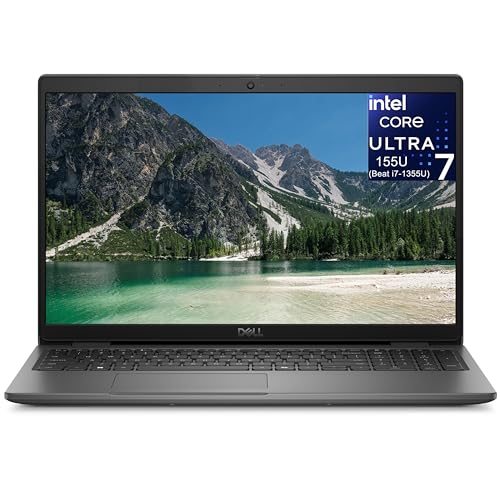 Dell Latitude Laptop Computer for Business, Intel Ultra 7 155U (12C/14T), 16GB DDR5, 1TB SSD, Backlit Keyboard with Fingerprint Reader, 15.6' FHD, WiFi 6, 2X 4K Output, Windows 11 Pro, Carbon Black