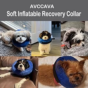   Dog-Cone-Collar-for-Small-Medium-Large-Dogs-After-Surgery-Inflatable-Dog-Neck-Donut-Collar-Adjustable-Dog-Cone-E-Collar-for-Dogs-Recovery-Soft-Dog-Cones-Alternative-Protective-Pet-Cones-for-Dogs