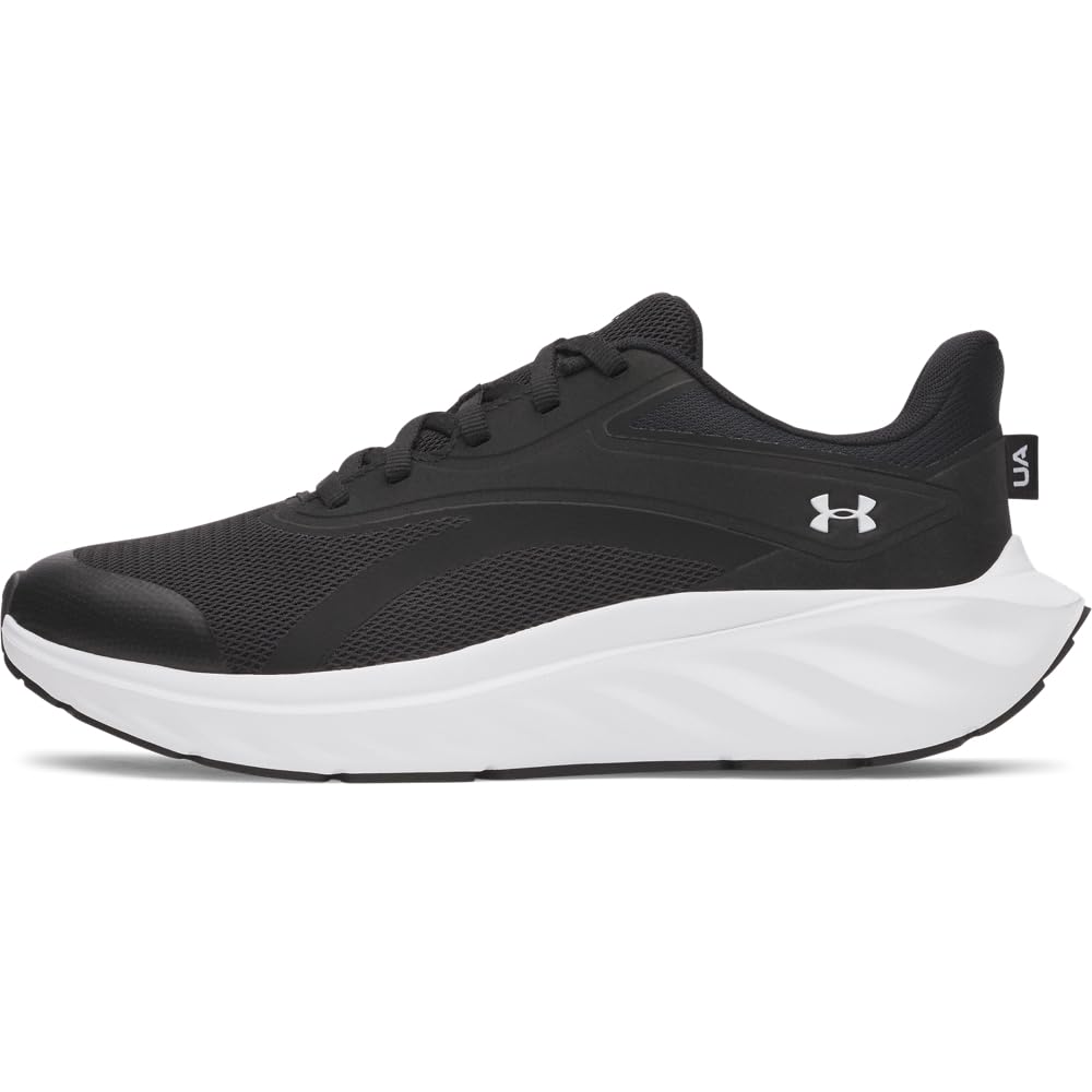 Under Armour UA BGS Ascend - Low - Sneakers - Black/Black/White - Size: 5.5