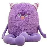 Jorzer Monstruo de Peluche de 50 cm con Cara Adorable, Peluche Largo de algodón con Brazo y Pierna, con Cremallera y Cuerno para niños Adultos..