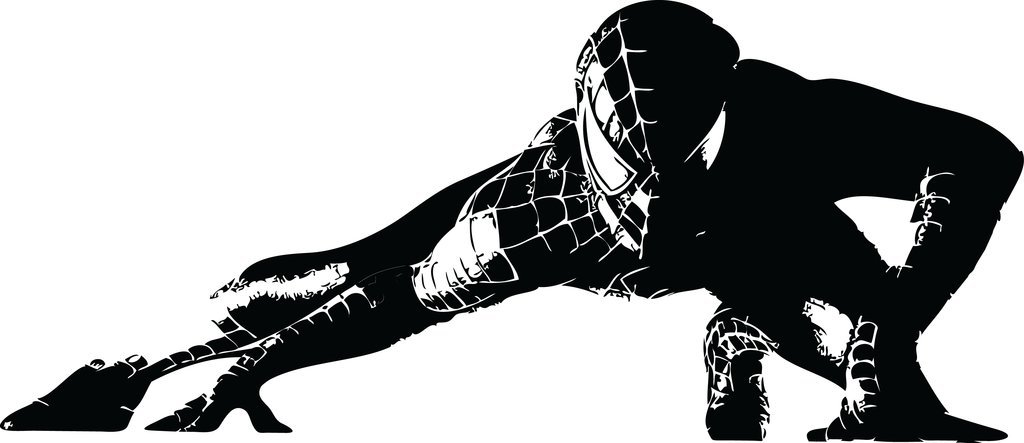 スパイダーマン　MARVEL　ミニカード　シルエット スパイダーマンMARVELミニカードシルエット