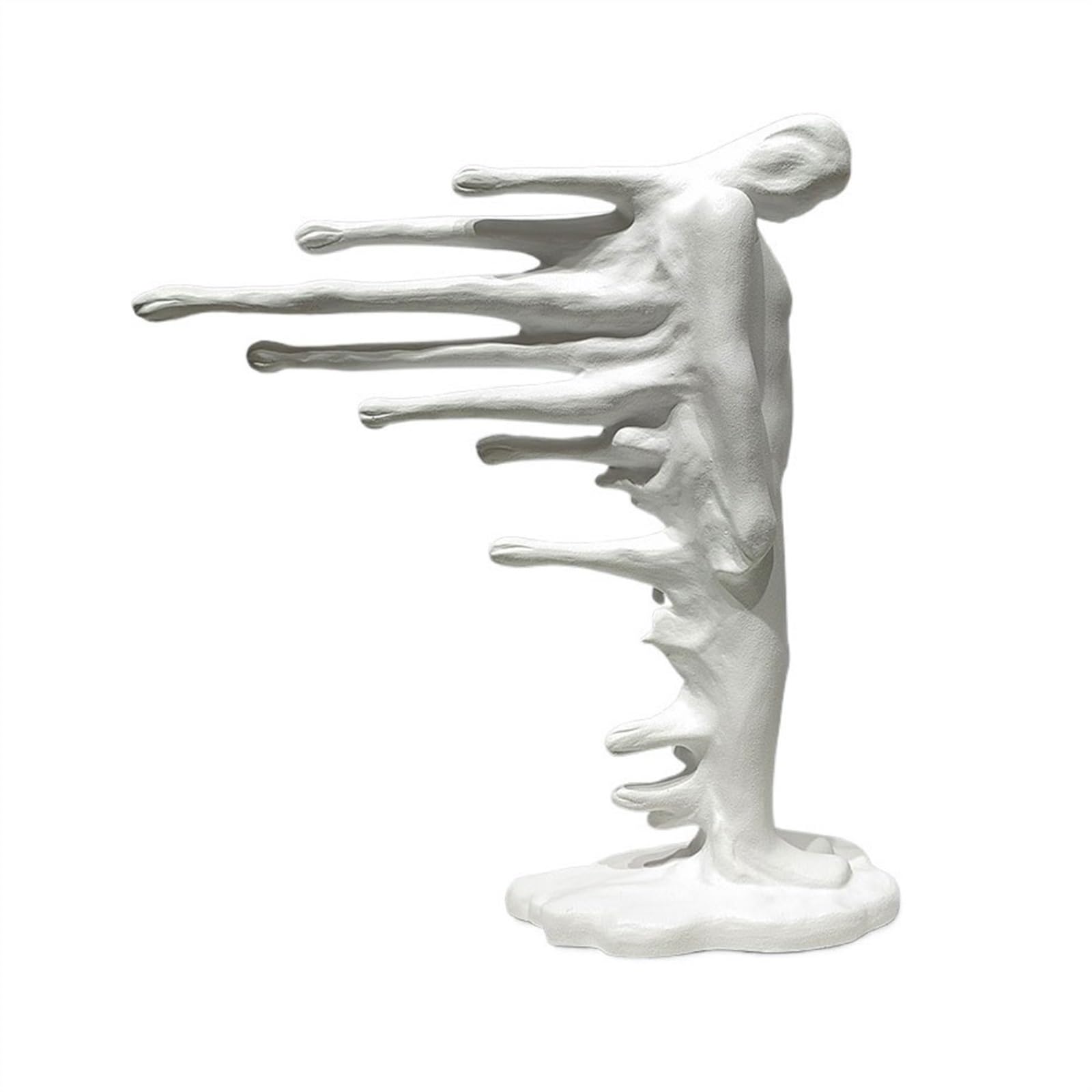 ZENY896V Sculptures Abstract Character Sculpture Ornament Inspirational Entrance Room Decor(White)