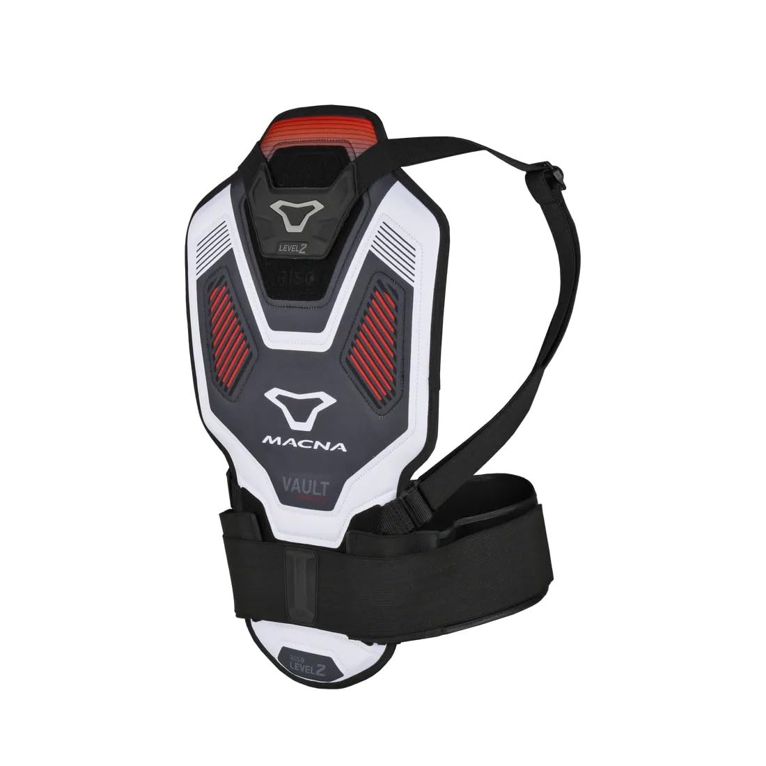 Protector DE Espalda MACNA Vault Negro Blanco Rojo Talla M
