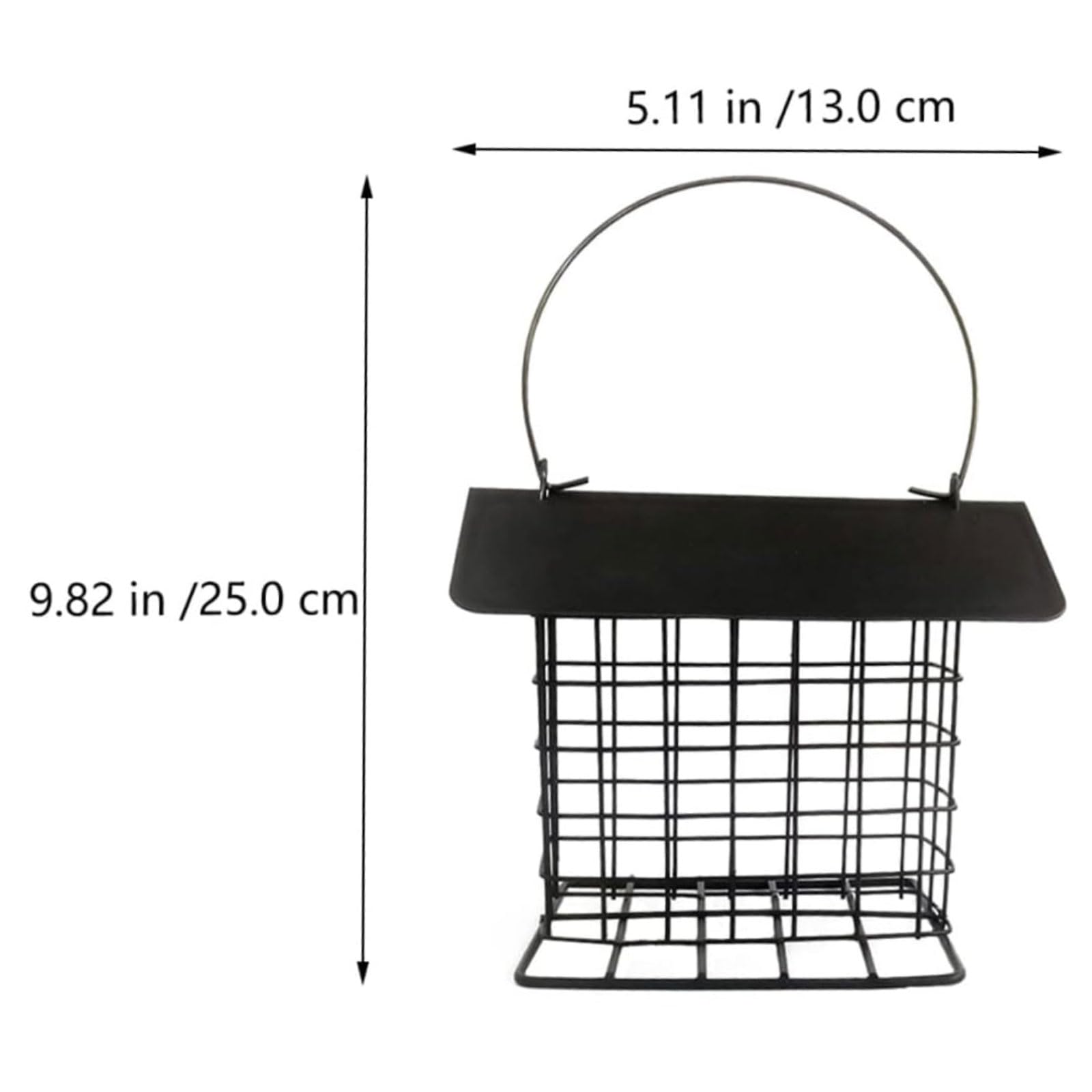 esmen Comederos Comedero de Metal para pájaros, comederos para Exteriores de Gran Capacidad, Lavable, Regalo para Amantes de Las Aves Salvajes, 1 ud.