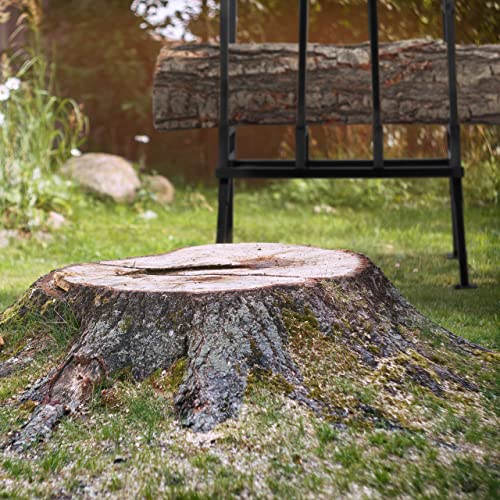 Foto von Relaxdays Sägebock, Holzsägearbeiten, 400 kg, Sägegestell für Kettensägen, Stabiler Stahl, HBT 107 x 81 x 53 cm, schwarz