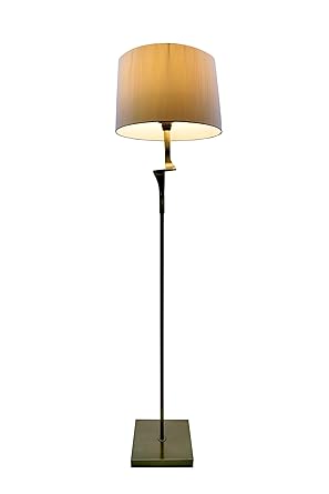 SleekDeco Modern Beutiful Classic Column Floor Lamp, Brass Golden Classic H-62