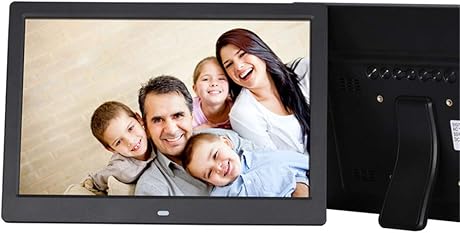 YJF-SMXK 12-Zoll-Digital-Fotorahmen mit hochauflAsendem LCD 720P-Videowiedergabe Auto-EINAus-Timer mit HochzeitsgeburtstagsgeschenkBlack YJF-SMXK 12-Zoll-Digital-Fotorahmen mit hochauflAsendem LCD 720P-Videowiedergabe Auto-EINAus-Timer mit HochzeitsgeburtstagsgeschenkBlack