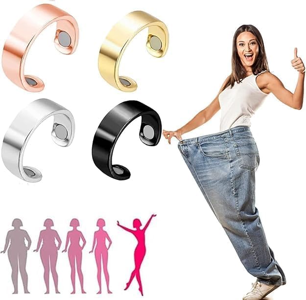 Ell Health & Beauty Blood Sugar Control Ring, Adjustable Magnetic Therapy Ring for Blood Sugar Management, Lymphatic Drainage, Arthritis Pain Relief ((GOLD, 1)) - Image 6 thumbnail