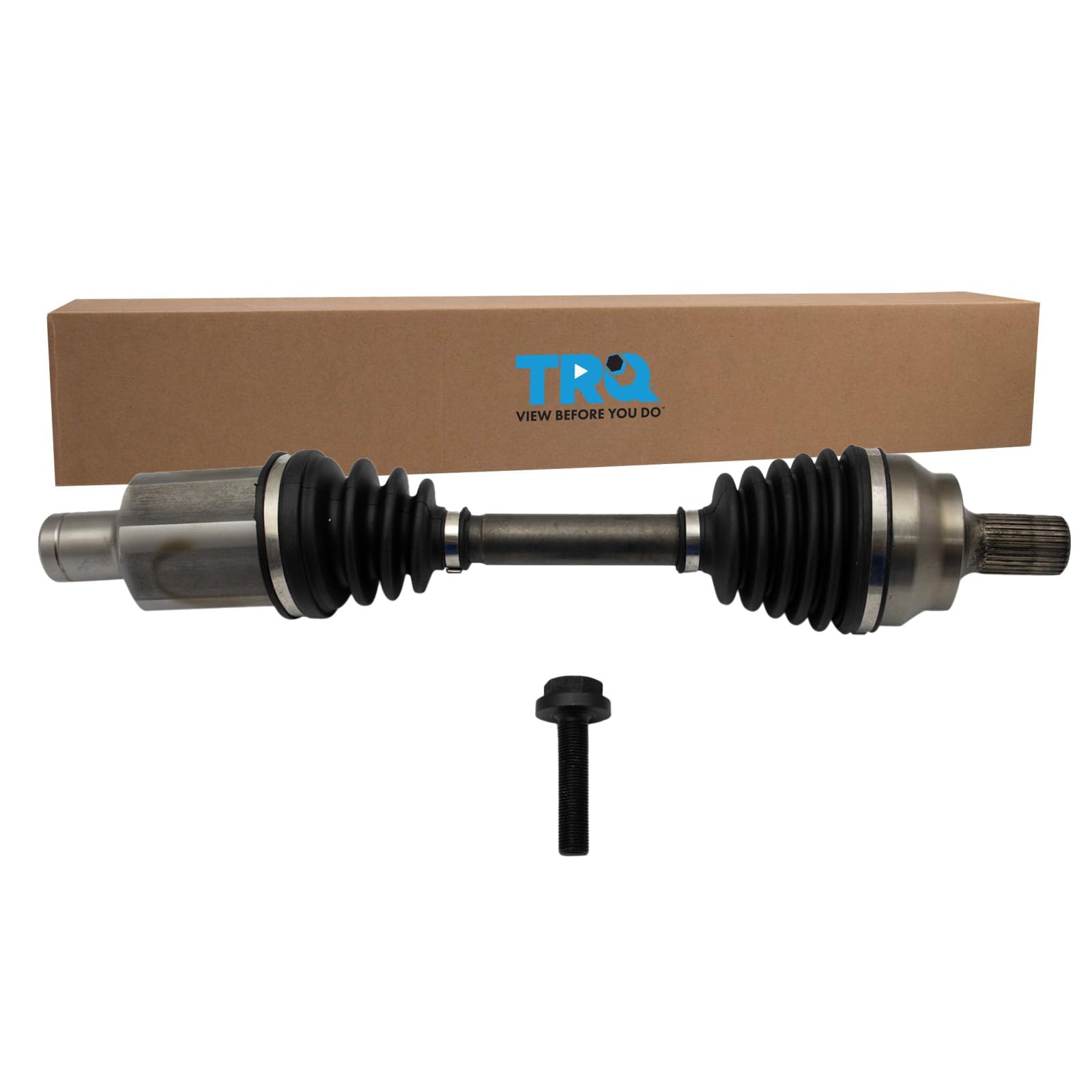 TRQ Front Left CV Axle Shaft Assembly Drivers Side Compatible with 2012-2013 Mercedes-Benz C250 2008-2014 C300 2008-2015 C350 2012-2014 E350 2015-2017 E400