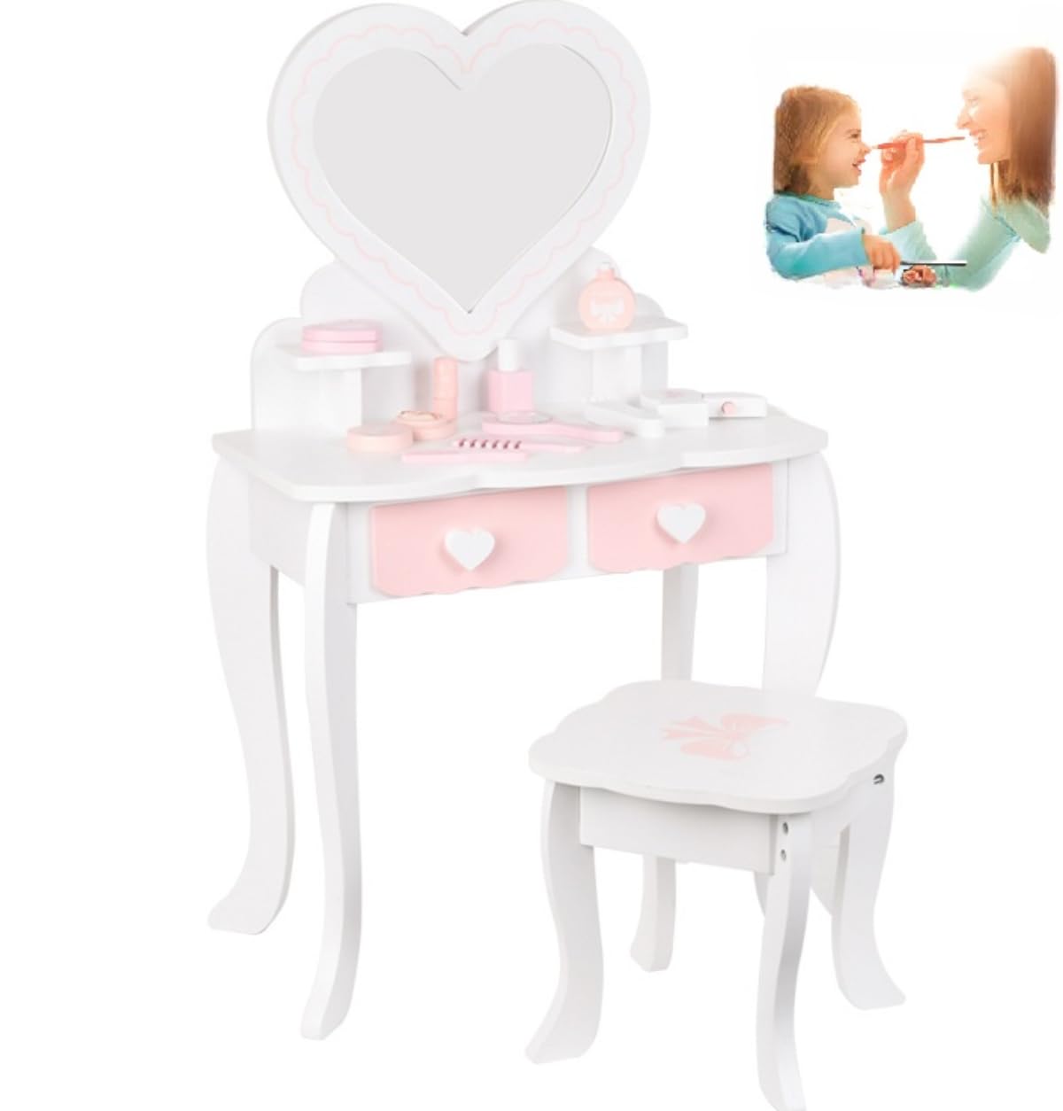 Amazon | Auyyhui 玩具 女の子 子供 ドレッサー 姫系メイクセット 