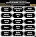 252 Preprinted 3” X 1.5” Chalkboard Pantry Labels Set w/Extra Write-on Stickers for Jars, Bottles, Containers & Canisters - Include an Exclusive Numbered Reference sheet - Waterproof & Tear-Resistant