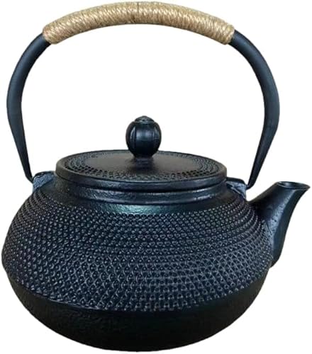 KryZaro伝統工芸品鋳鉄製鉄瓶|カボチャ型 無塗装素焼き鉄工芸 ティーポット・ティーセット