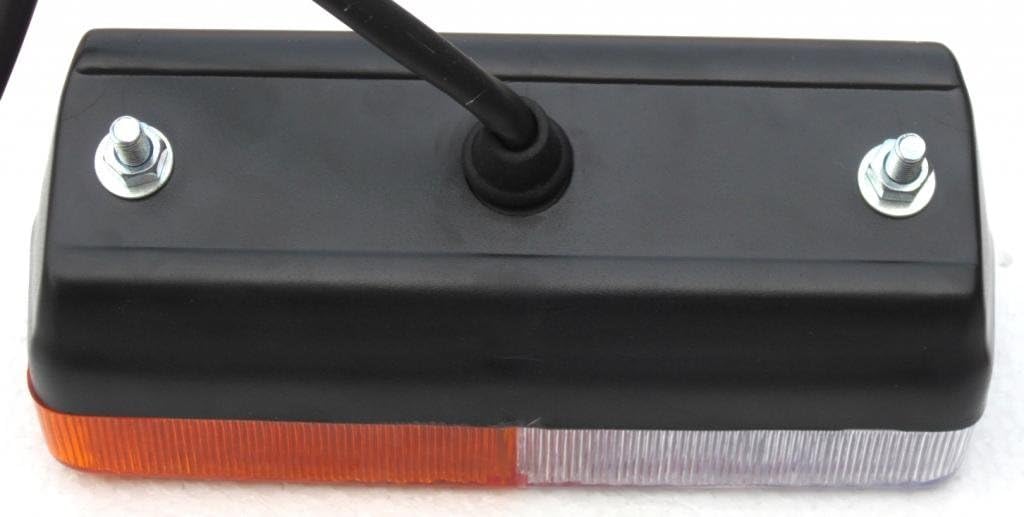 Front combination lamp Side Indicator lights assembly with 12v Bulbs Replacement for Massey Ferguson tractor 230 240 250 265 275 290 298 365 375 390 398 399 560 565 592 575 and 595