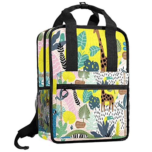 Sac à dos garçon fleur de lotus cartable vintage enfant avec sangles ajustables couleur 6