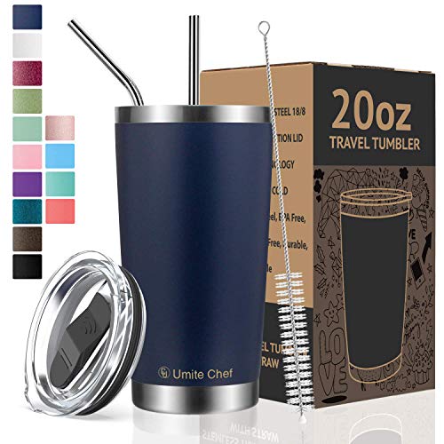 Umite Chef 20oz Tumbler Double Wall Stainless Steel Vacuum Insulated Travel Mug
