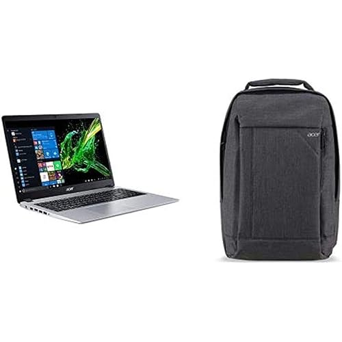 Acer Aspire 5 Slim Laptop A515-43-R19L 15.6" Full HD IPS Display, AMD Ryzen 3 3200U, 4GB DDR4, 128GB PCIe NVMe SSD 15.6" Gray Travel Backpack