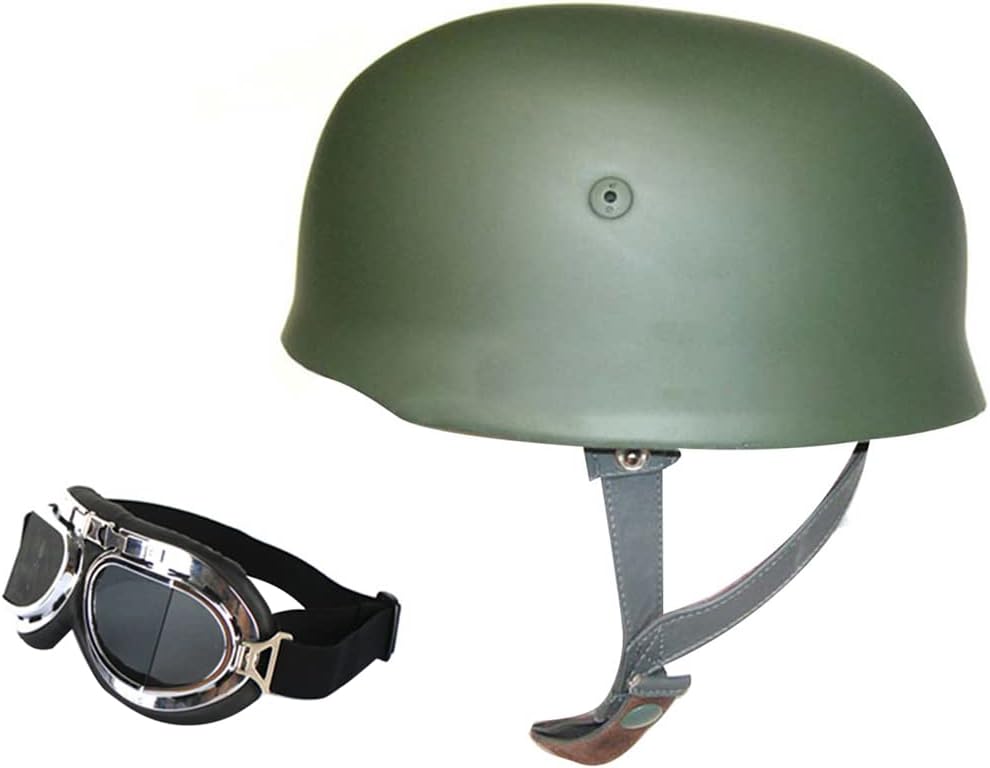 ERTY WW2 Army M38 Casco de protección, casco táctico militar, paracaidistas, casco de seguridad para Halloween CS juegos de rol al aire libre