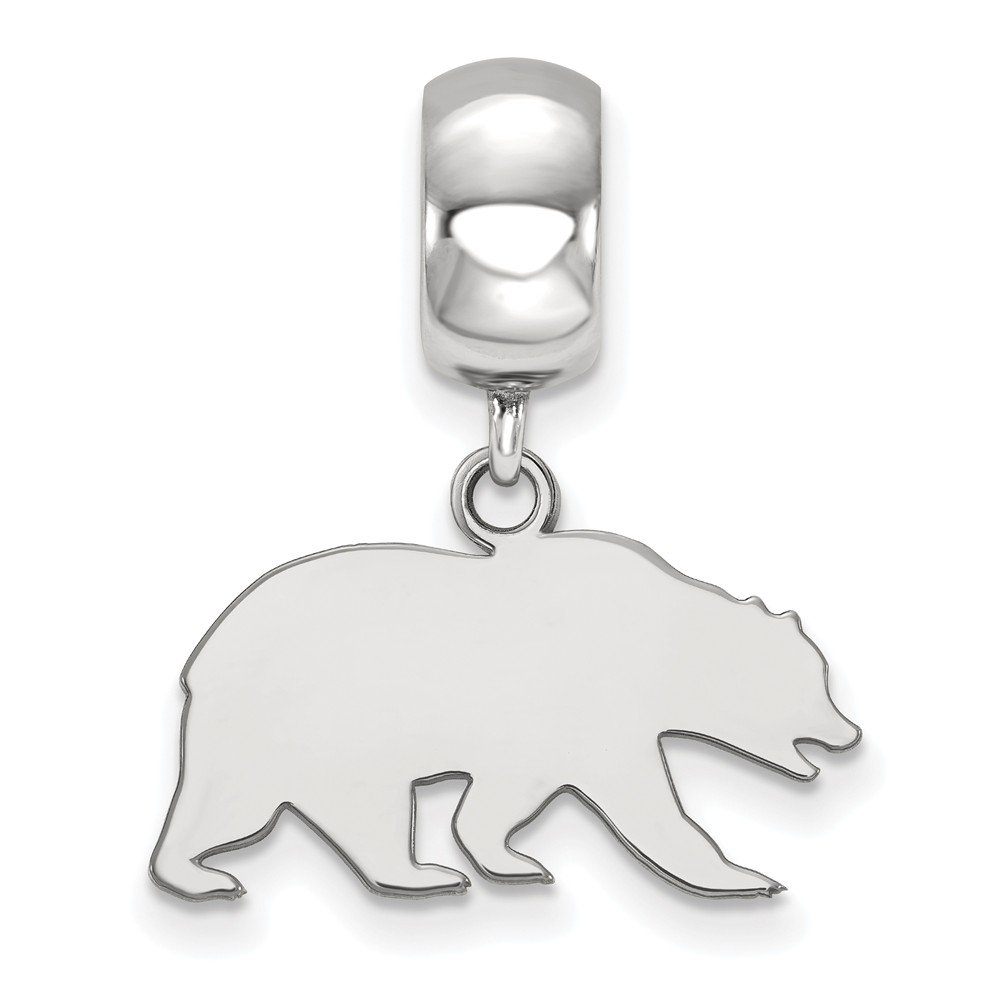 Cal Bead Charm Small (1/2 Inch) Dangle (Sterling Silver)