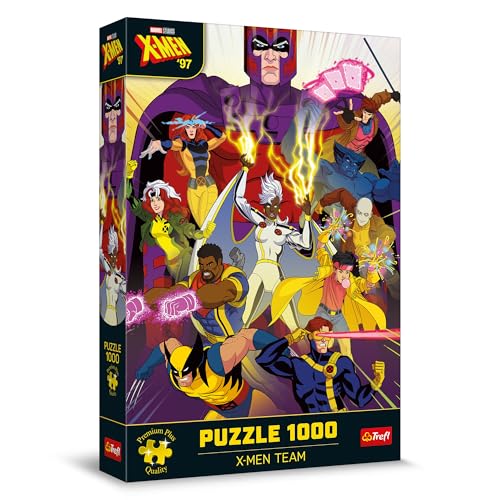 Trefl Premium Plus Quality - Puzzle Marvel: X-Men Team - 1000 pièces, Série de Puzzles avec Les Personnages Favoris, Pièces Parfaitement Assorties, pour Adultes et Enfants à partir de 12 Ans