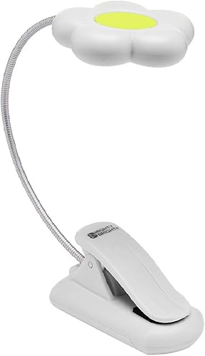 La original Mighty brillante margarita blanca clip en la flor de la luz, luz de la guardería LED o luz del libro, ideal para bebés y niños, diseñado