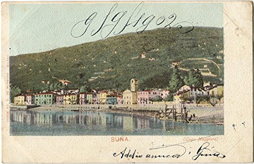 1902 Suna - Lago Maggiore, vista panoramica, Verbania - FP COL VG Cartolina Postale