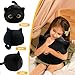 CHNBF 3D Black Cat Plush Toy, 17.7