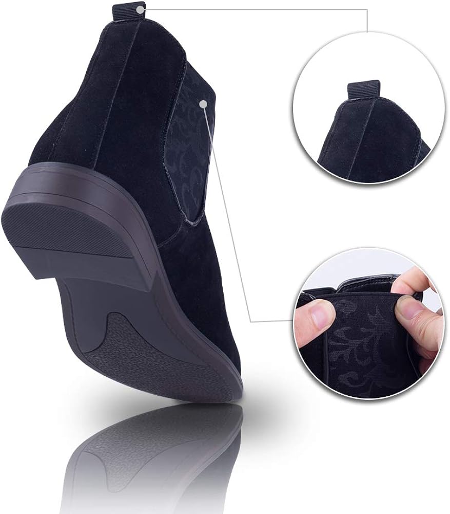 Vicamelia Men's Suede Chelsea Ankle Boots