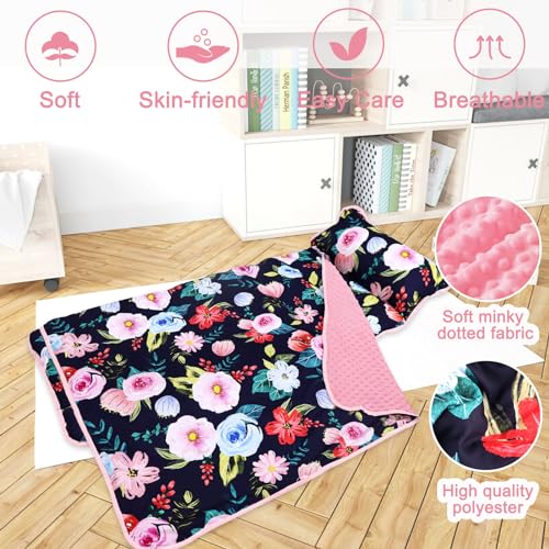 Jundetye Todddler Nap Mat With Pillow And Plush Blanket, Kids Sleeping Bags For Preschool Daycare thumb #2