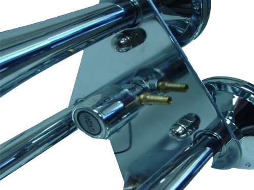 EZ Travel Collection 12 Volt Electric Air Train Horn Big Rig Air Horn (High Grade Chrome)