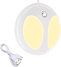 iLAFFUS Veilleuse LED pour enfants, lampe à induction rechargeable par USB, pour chambre d'enfant, escalier, chambre à coucher, cuisine (1 pièce)