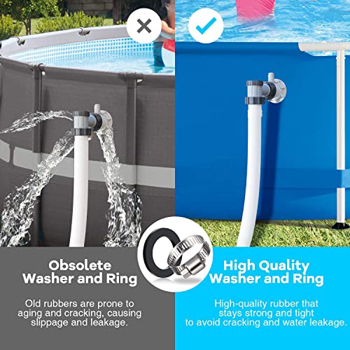 2PCS Pool Hose Adapter, Pool Adapter, Adapter for Intex Pool Hose Adapter Pool - Image 4