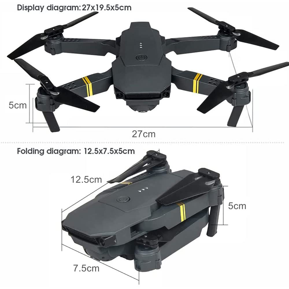 Drone with Camera for Adults and Kids -Foldable RC Quadcopter 4K HD FPV Drone Live Video with 2 Batteries Gesture/Control Teen Boys/Girls Gifts