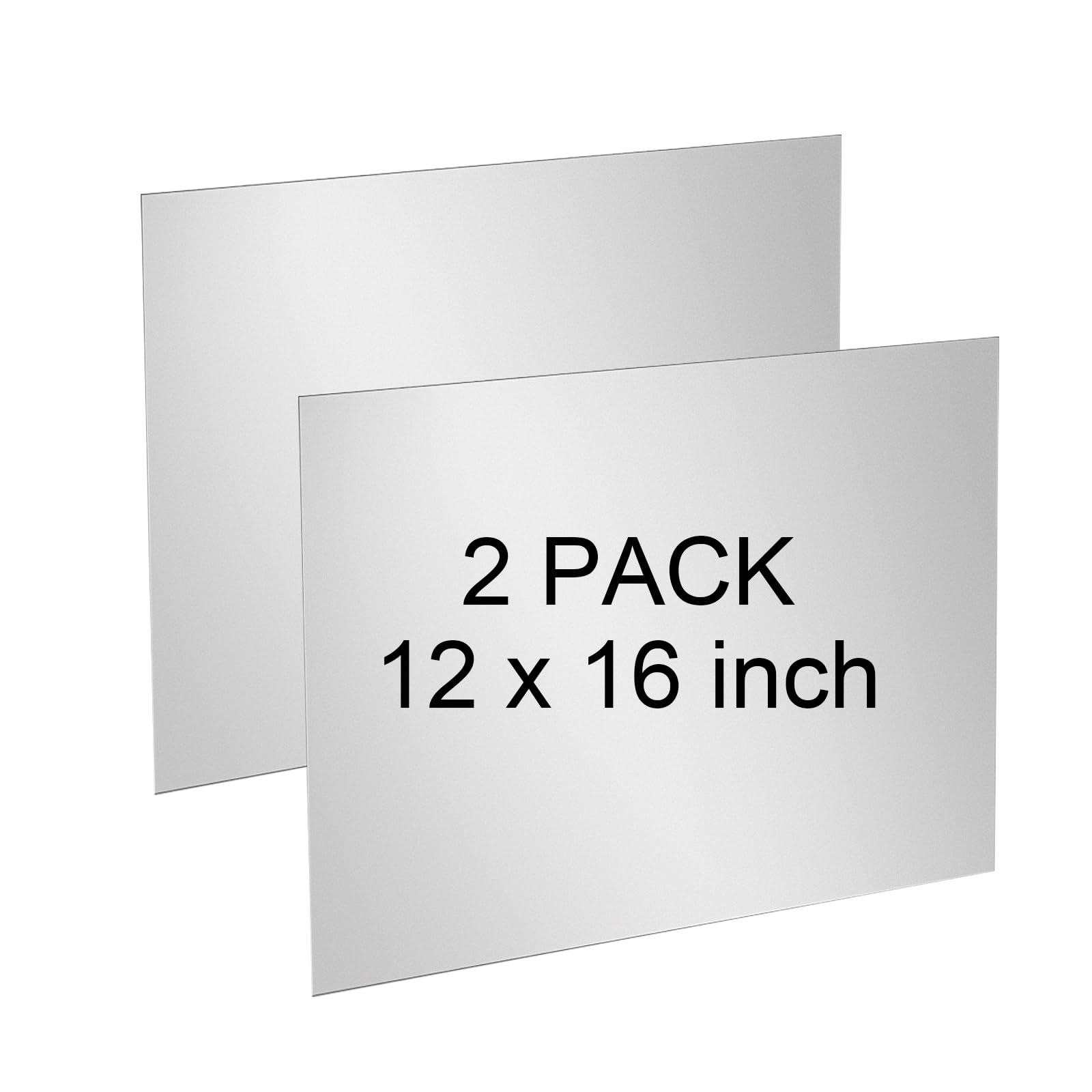 YLJNGUS 18 Gauge Sheet Metal Steel - 2PCS 12" x 16" Cold Rolled Mild Carbon Steel Plate 0.05inch(1.2mm) Thick Weldable 18 Ga Metal Panels for