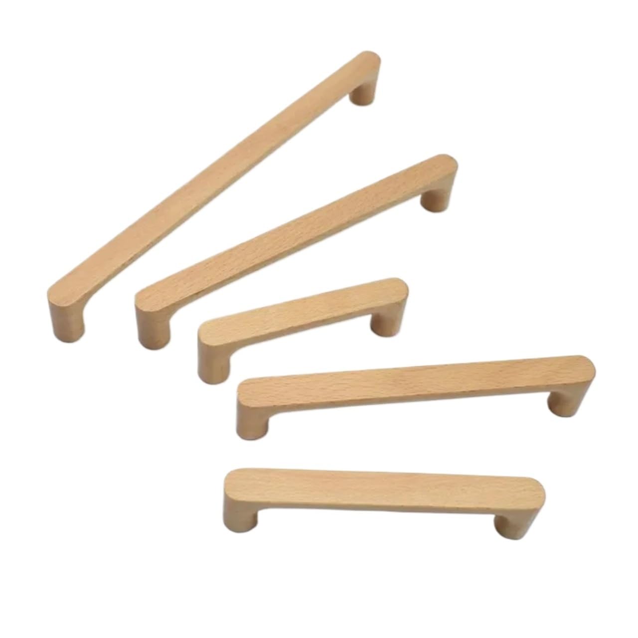 Ryqzhhy Yellow-192Mm Cabinet Handle Wooden Cabinet Handle Kitchen Drawer Pulls Cupboard Wardrobe Furniture Hardware(Yellow-192Mm)
